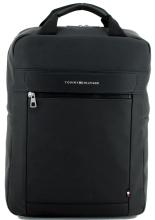stylischer Hilfiger Rucksack Casual Black matte Haptik