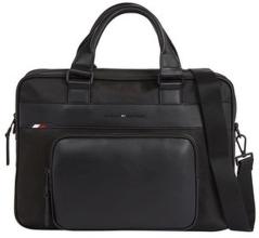 Laptoptasche Herren Tommy Hilfiger Black Aktentasche Schwarz 1985 Computer Bag