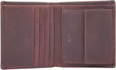 Loreto Daphnis JOOP! Lederportmonee Männer Dark Brown Datenschutz