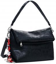 Loverty 4.0 Desigual Überschlagtasche All Mickey schwarz Prägung