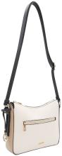 L.Credi Crossover Bag creme Penia braun Bicolor schmal