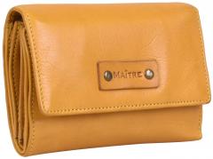 Klappbörse Maitre Steinbach Doris Yellow Dunkelgelb Vintage