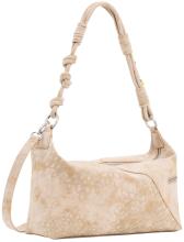 Huntington beige Schultertasche Desigual floral Areia bestickt