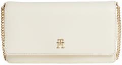 Überschlagtasche Refined Chain Crossover Tommy Hilfiger lange Kette goldfarben beige