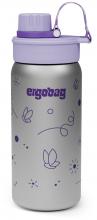 Trinkflasche Edelstahl Ergobag Schmetterling lila isolierend