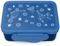 dunkelblaue Edelstahl Lunchbox Fußball Ergobag 3teiliges Set