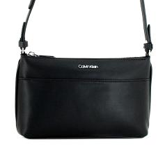 Schultertasche Calvin Klein schwarz glatt CK Must Crossbody