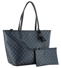 JOOP Shopper mit Etui Lara Cortina 2 darkblue Logo Print