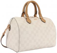 Kurzgrifftasche Joop Cortina Piazza Aurora Birch hellbeige kariert