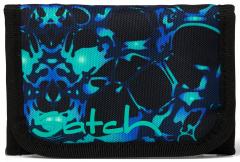 Portmonee Schüler klappbar Caleido Blue Satch schwarz recycelt