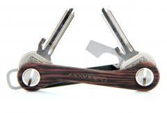 KEYKEEPA Schlüsselhalter Hartholz Wenge dunkelbraun