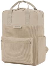 Kapten and Son Daypack Cordsamt beige Bergen PRO Materialmix Dusty Sand