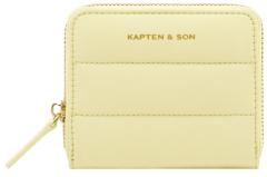 Kapten and Son Mini Portemonnaie Louvre Cloud Small Butter Yellow wattiert