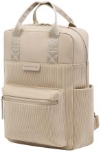Kapten and Son kleiner Backpack Tabletfach Cord beige Bergen Small