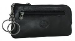 The Bridge Story schwarze Schlüsselbörse Glattleder