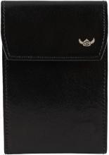 Überschlagtäschchen für Kreditkarten Golden Head Colorado Glattleder Black Datensicherheit