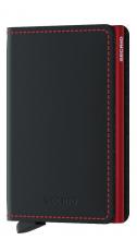 Kartenetui Secrid Slimwallet RFID-Schutz Matte Black Red