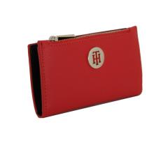 Kartenportmonee Tommy Hilfiger Honey Slim Wallet Red Monogramm