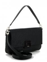 Überschlagtasche Black Brightside Guess abgesteppte Nähte