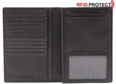 Ausweisetui Maitre F3 Aigwan Wallet Kartenfächer schwarz Leder