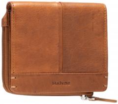 flache Damenbörse Maitre Birkenfeld Alberta Toffee braun Vintage