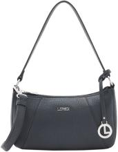 L.Credi kleine Damentasche marine Michaela genarbt