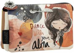 kleine Münzbörse mit Schlüsselring dreigeteilt Anekke Alma Spanien 