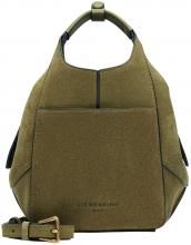 Henkeltasche Liebeskind Lilly Tote S Khaki Veloursleder olivgrün 
