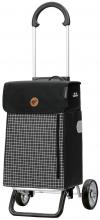Andersen Scala Shopper Plus Aluminium Hente Schwarz kariert Einkaufsroller