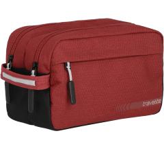 Kulturtasche Travelite Kick Off Red zweigeteilt rot