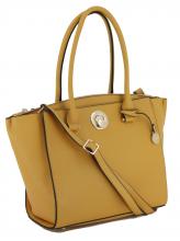 Kurzgrifftasche Delora gelb L.Credi Freundin-Collection