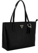 Shopper schwarz Guess Eco Elements recycled strukturiert