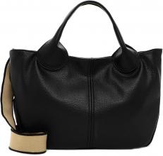 schwarze Henkeltasche Nessy SURI FREY Black Ledercharakter