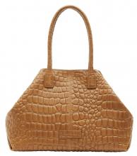 Kurzgrifftasche Liebeskind Chelsea golden amber matt Krokostyle Leder