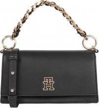 Abendtasche Tommy Hilfiger Evening Crossover schwarz goldfarbene Kurzgriffkette