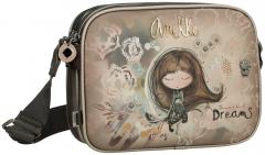 dreigeteilte Camerabag beige Stickerei Glitzer Anekke Real