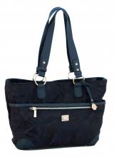 L.Credi Bega Henkeltasche camouflage dunkelblau schimmernd