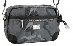 L.Credi Bega Schultertasche Flecktarn grau schimmernd