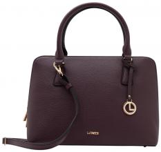 dunkellila L.Credi Kurzgrifftasche Ninelle vegan Plum