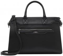 L.Credi Henkeltasche Business Olisa Schwarz vegan