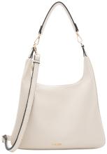 Beuteltasche schmal L.Credi creme Parmida genarbt 