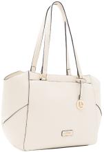 L.Credi Businesstasche creme Patricia vegan genarbt Kontrast elegant