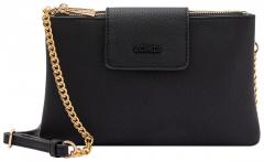L.Credi Schultertasche Omaya Clutch schwarz Kette