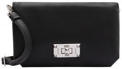 L.Credi Damen Handtasche Obuna klassisch Schwarz 