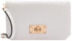 L.Credi extravagante Überschlagtasche Obuna Weiss 