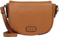 Crossovertasche Überschlag braun L.Credi Kaira Cognac