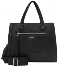 L.Credi Oana Kurzgrifftasche Crossbody Schwarz vegan