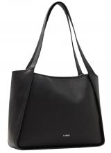 vegane Henkeltasche Numa klassisch schwarz L.Credi