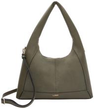 außergewöhnliche Beuteltasche L.Credi grün Palmira Velours