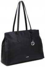L.Credi Shoppertasche Polly Schwarz vegan